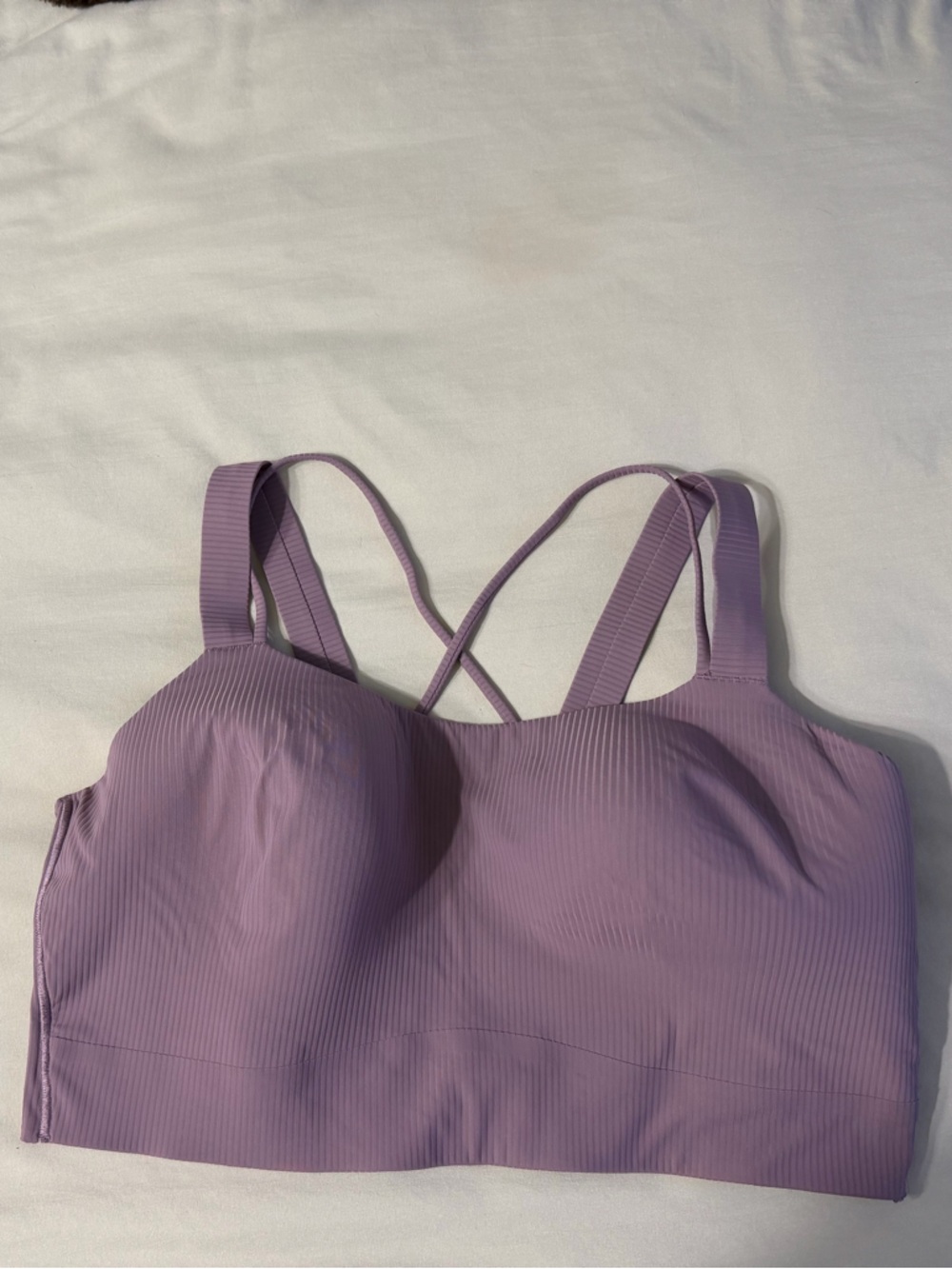 Lululemon Size 14 Like a Cloud Ribbed Longline Bra *Light Support D / DD Cup